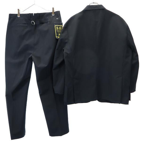 mellow people suit Setup L black Tailored jacket Long pants Men's Used