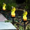 Solar Powered Parrot Lawn Lamp Outdoor Waterproof Resin Animal Ground Spike Light Decorative LED Landscape Lighting for Garden Yard Patio Park Decor