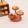 1/12 Dollhouse Multi-Layer Storage Rack Round Tray Rack Display Rack Doll Home Furniture Decor Toy