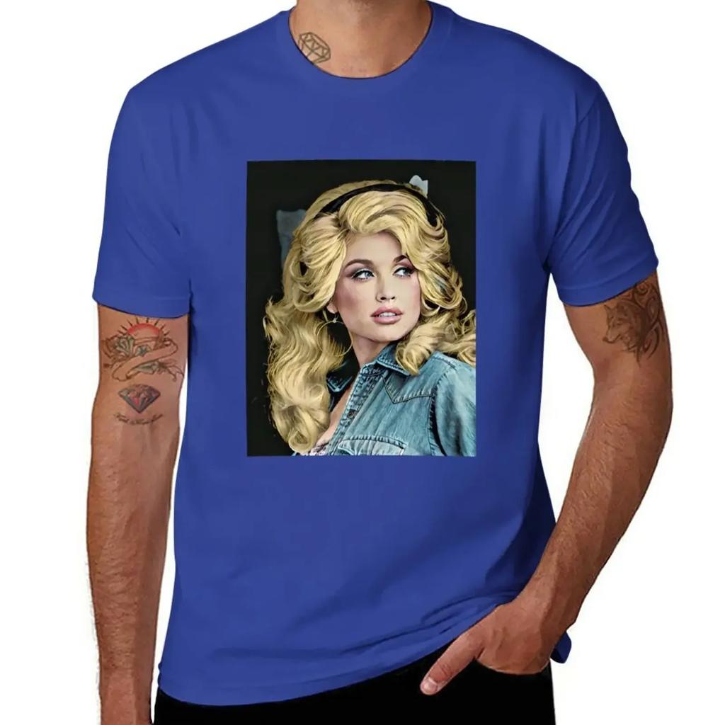 Vintage Dolly Parton Geschenk für Liebhaber T-Shirt lustig süße Kleidung Tierdruck für Jungen Trainingsshirts für Männer