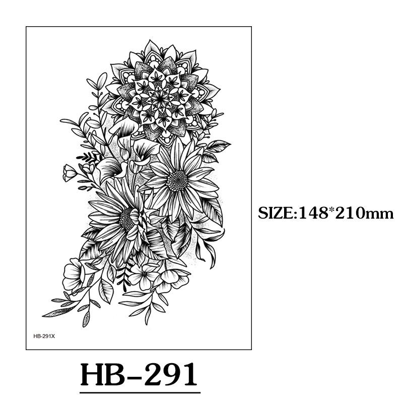 Animal Tattoo Sticker Wolf Head Lion Tiger Fierce Animal Tattoo Sticker Tattoo