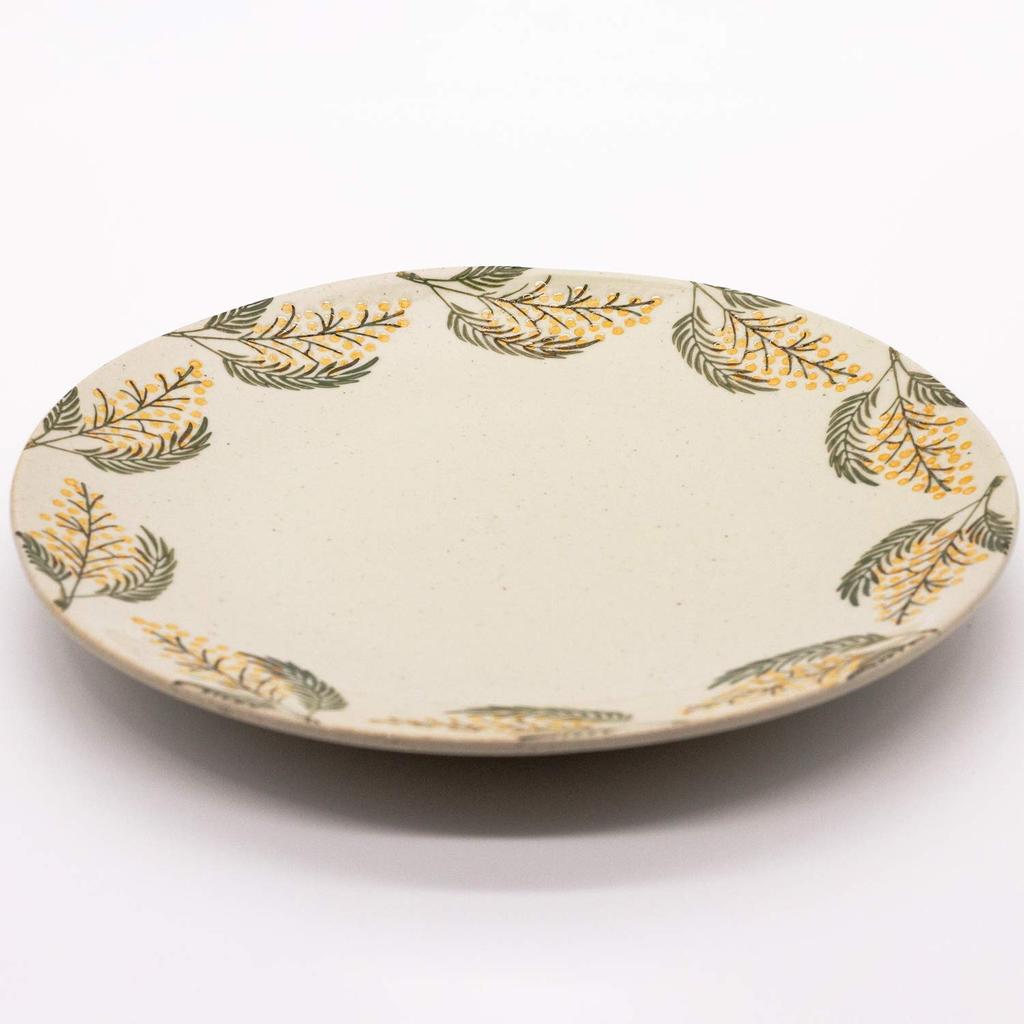 24to3 Nishitomi Keramiek Hasami Isayama 22 Gemaakt in 478120 (Nishitomi) ware, Seito, 7-inch bord, ca.. cm, Mimosa, Japan,