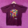 Rubiks Cube Melting Vintage Style Graphic Design T-Shirt