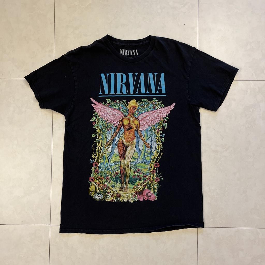 Nirvana In Utero T-shirt Mens M Black Short Sleeve