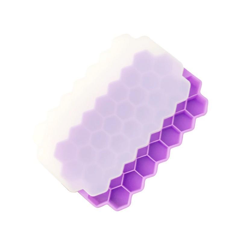 Food Grade Silicone Honeycomb Ice Cube Tray - Quick Freeze & Easy Demold