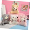 STOBOK Plush Bear Keychains, 12 Mini Bears, Animal Backpack Charms