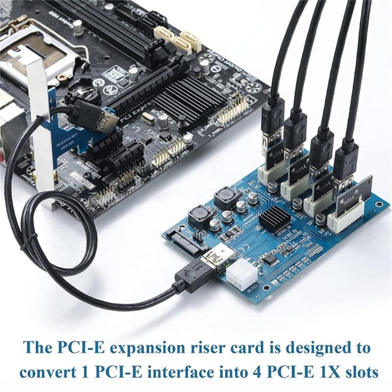 Multiple GPU Adapter Card ASM1184e Main Control For Mining And Rendering With PCIE Slots Support