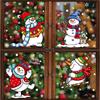 Weihnachtsfensteraufkleber Statische Aufkleber Schneemann Schneeflocke Wandaufkleber Kinderzimmer Wandtattoos Frohe Weihnachten Feiertagsparty