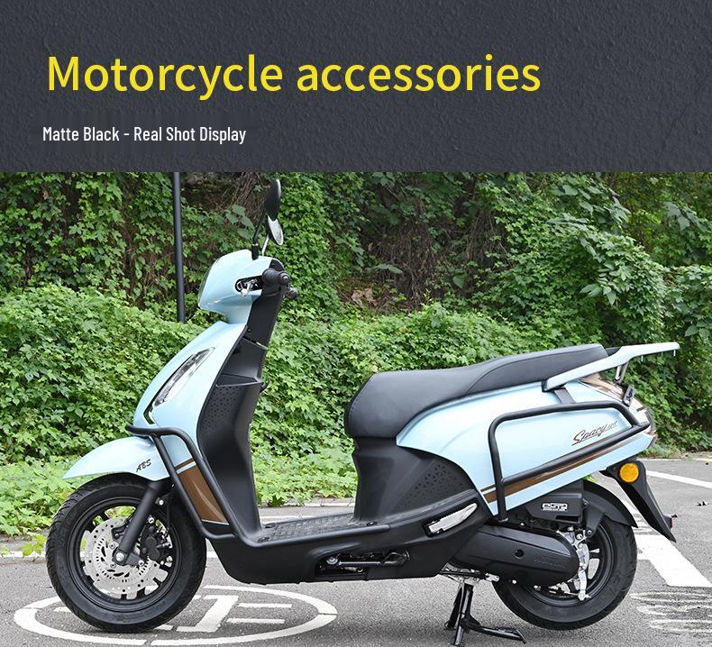 Wuyang Honda Spacy125 Front & Rear Exhaust Crash Bars Anti-Fall Bumpers Footrests Parts