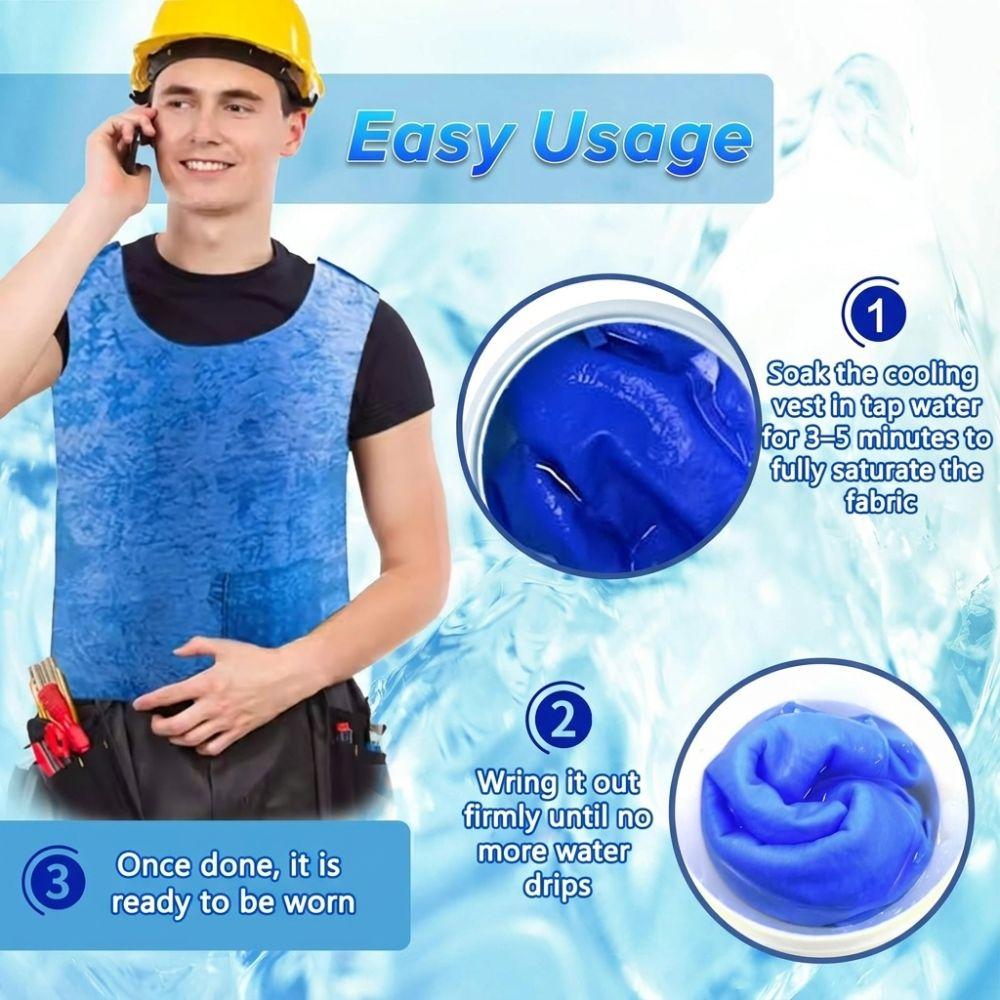 Evaporative Cooling Ice Vests No Energy Needed Cooler Vest Eco-Friendly Cooling Vest Outdoor