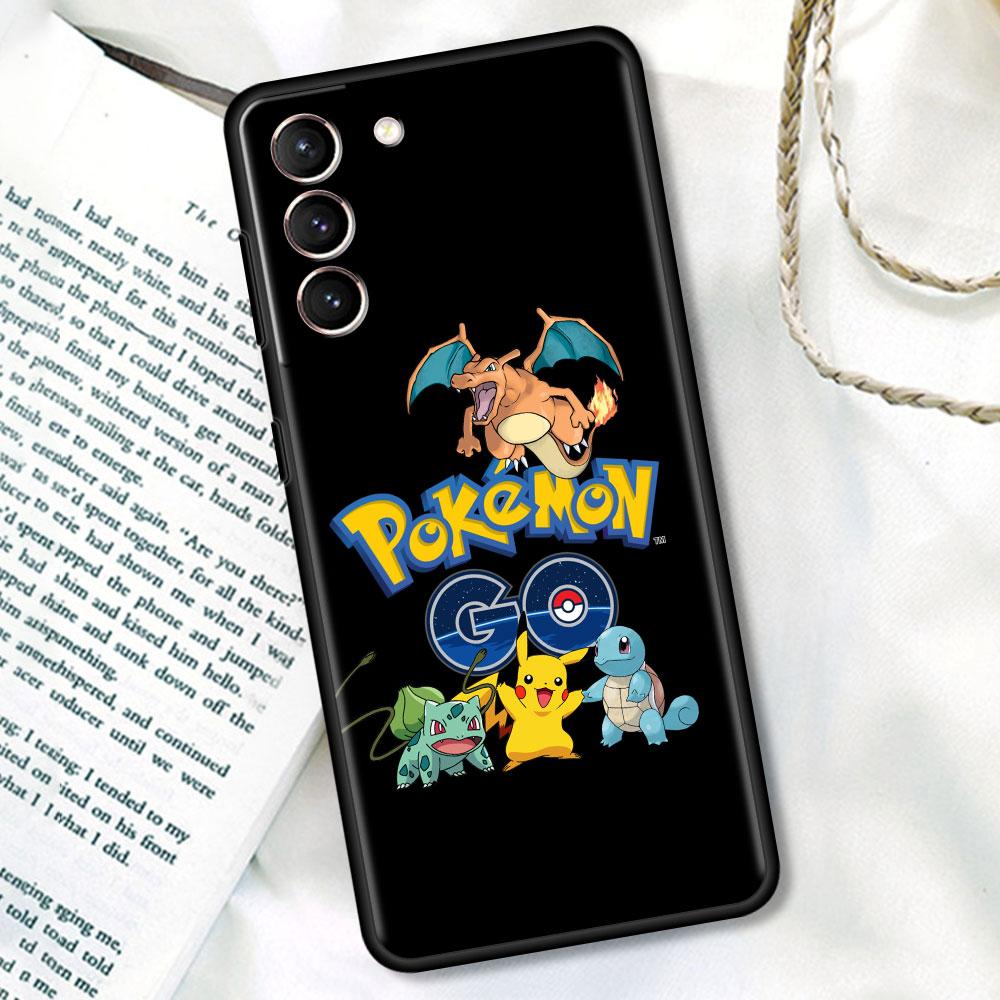 Silicone Case For Samsung Galaxy S20 FE S21 Plus S22 Ultra S10 S10e S24 S23 5G TPU Soft Phone Cover Pokemon Monster Capa