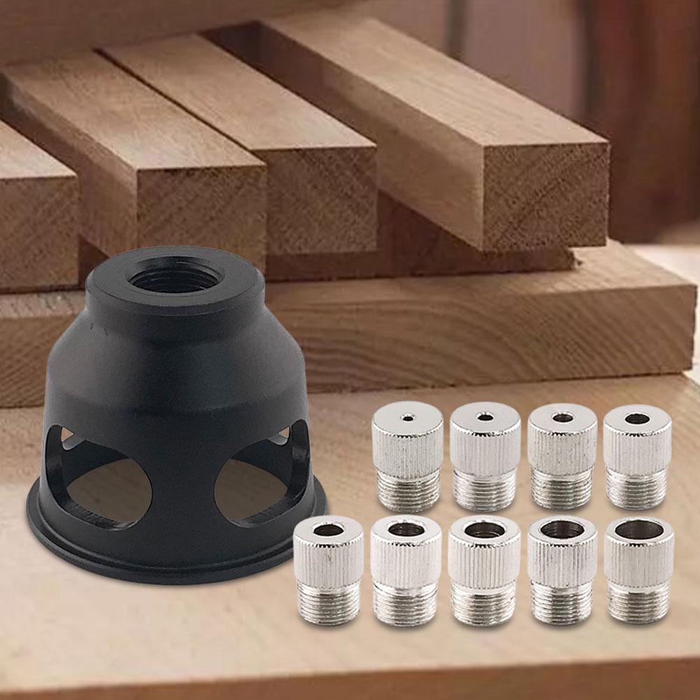 Aluminum Alloy Vertical Drill Guide with 2-10 MM Drill Sleeve Right Angle Drill Hole Guide for Woodworking DIY Tools