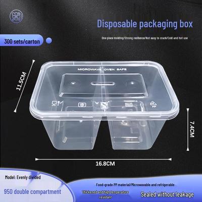 Webo Disposable Divided Food Containers