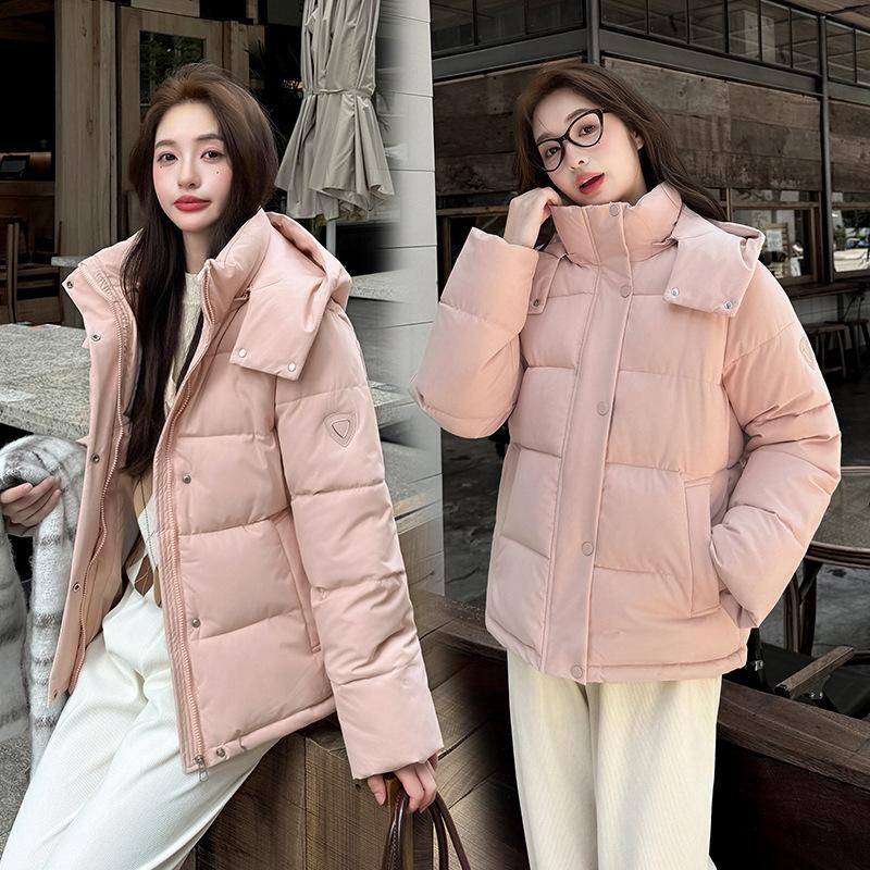 Bread clothes down cotton-padded clothes women's new fashion college small hooded winter thickened cotton-padded jacket