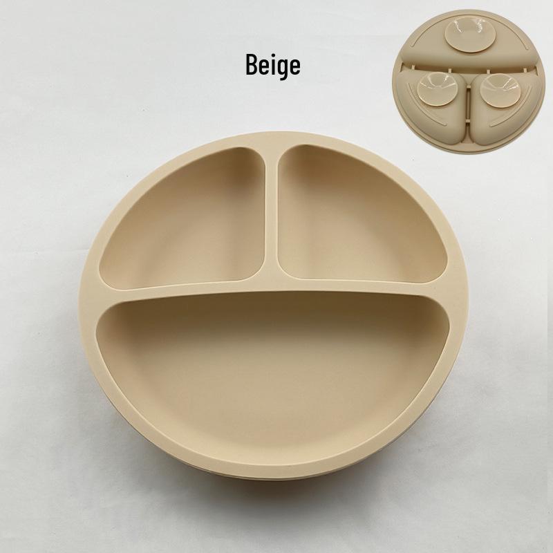 Spot Silicone Divided Baby Plate - Suction Bowl for Infant Feeding and Training