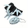 Mini Multifunctional Metal Tool Tongs, Stainless Steel Utility Knife with Key Chain, Suitable for Outdoor Use - Essential for Traveling Without Power