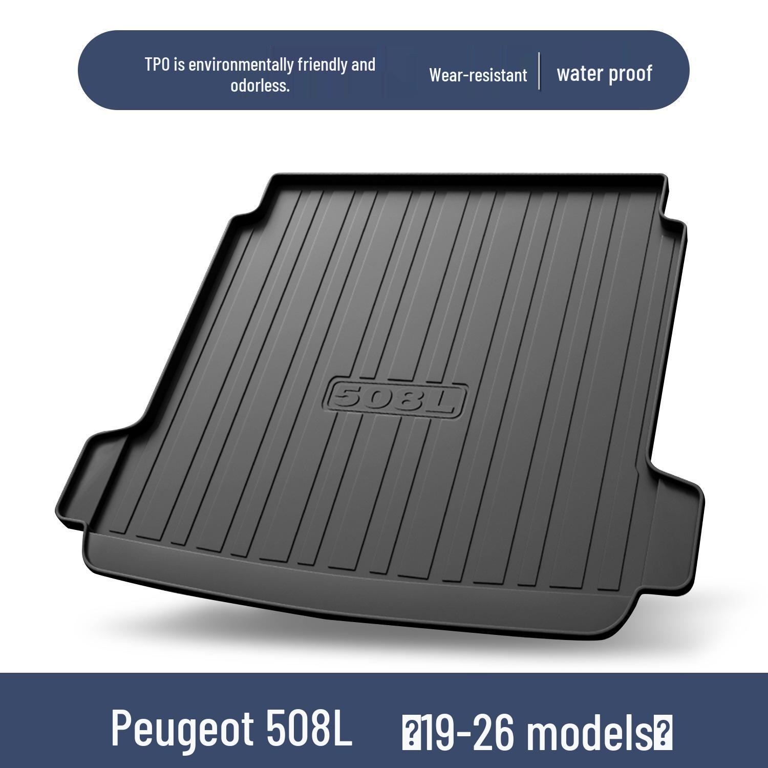 Peugeot 508L Trunk Mat TPE Waterproof Interior Accessory 100*90