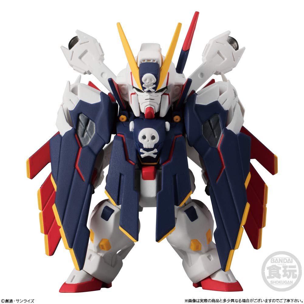 FW GUNDAM CONVERGE EX25 Crossbone Gundam X1 Full Cloth Suit Crossbone Gundam Steel (1 piece) Candy/Gum (Mobile Seven)