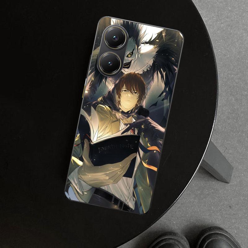 N-Note D-Death Yagami Light Phone Case Cover for Xiaomi Poco X6 X5 X7 Pro F7 Ultra Redmi 15C 15 13C 13 12C 12 10C 10 10A 9C 9A 9