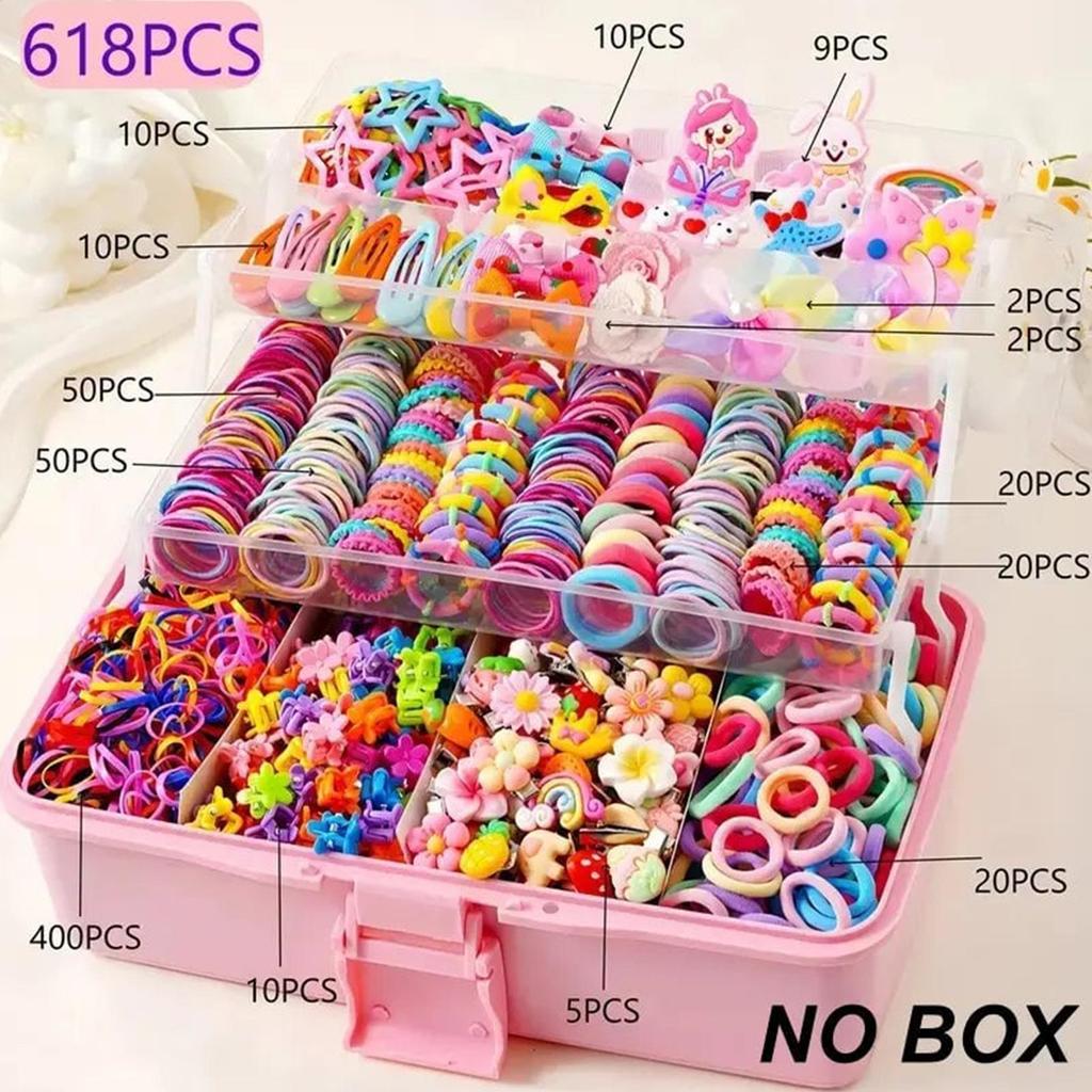 Hair Accessories for Girl Elastic Barrettes Girls Hair Accessories Set for Carvinal Birthday Holiday Stocking Stuffer Dress