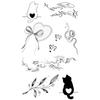 Y2K Sexy Butterfly English Cross Finger Waist Belly Tattoo Sticker Holiday Party Decoration Sticker