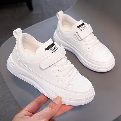Scarpe sportive e per il tempo libero basse in velcro, minimaliste e alla moda per bambini, piccole scarpe bianche, scarpe per bambini, scarpe da tavola