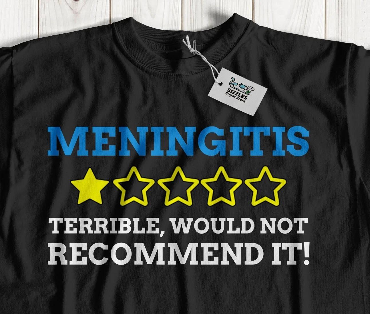 

Unisex Funny Meningitis T-Shirt spinal meningitis Awareness Tee 2XL