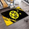Tappeto a tema BVB 09 Giallo e Nero Tappeto antiscivolo adatto per divani del soggiorno e della camera da letto