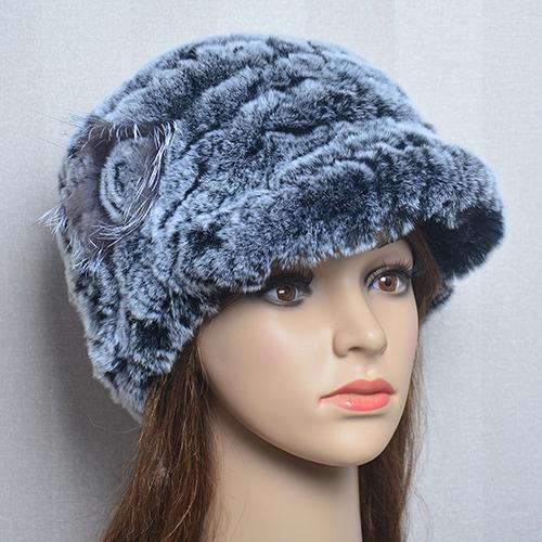 

Шапки из меха кролика для женщин, зимняя цветочная шапка из натурального меха рекса, эластичные шапочки, теплая модная женская зимняя шапка