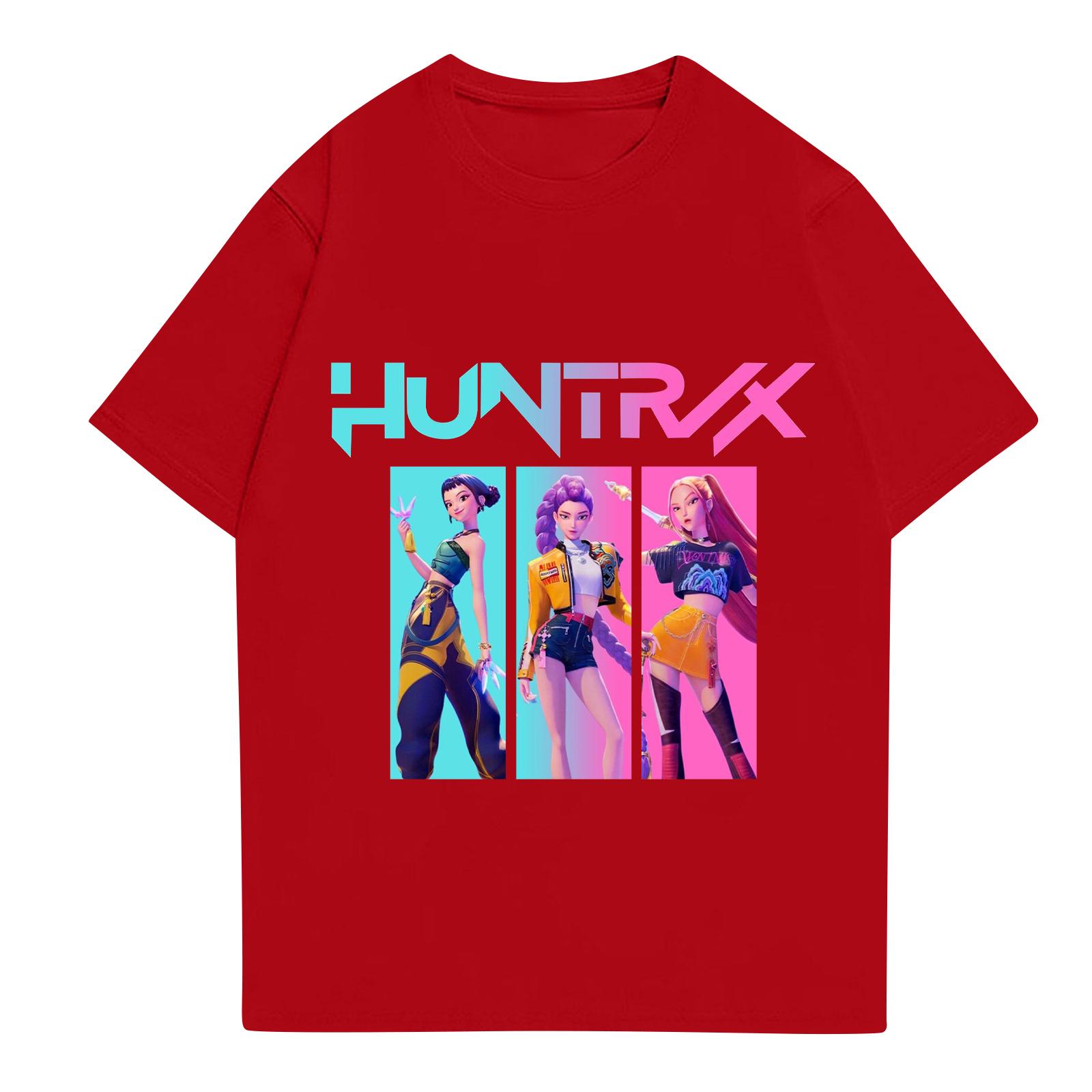 

Детская футболка с коротким рукавом с аниме-принтом 150 красный