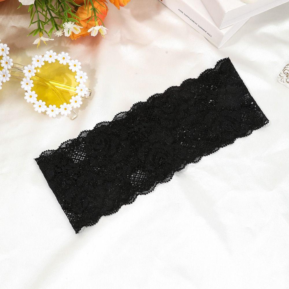 Hollow-Out Mesh Lace Hairband Elegant Headwrap Cap Fashion Headband Lady Girls Headwear