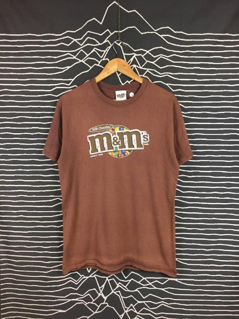 Vtg M&M's World Vollmilchschokolade Füllung Logo Promo T-Shirt Größe M