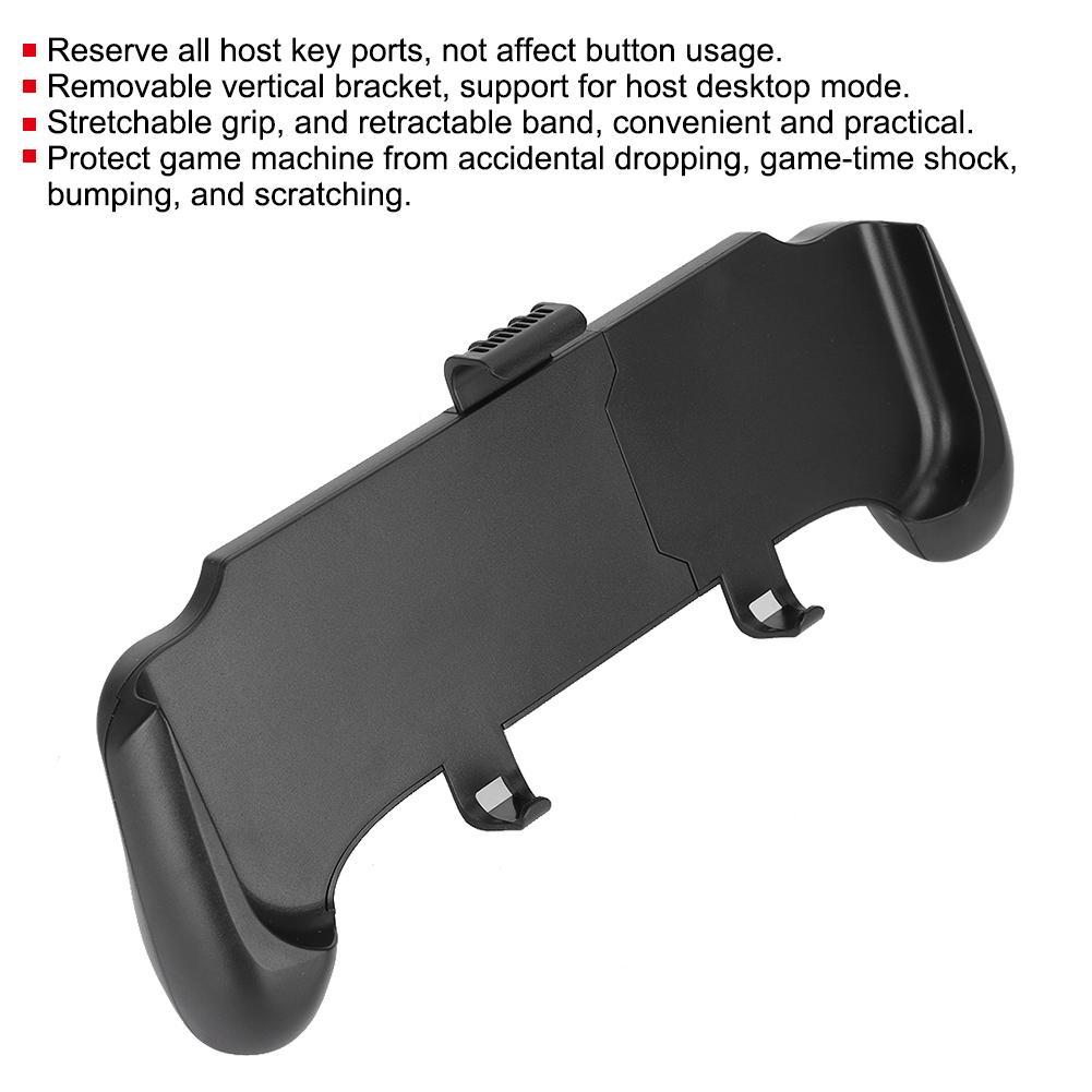 2 in 1 Game Machine Handle Bracket Protective Case Housing with Retractable Band Removable Holder for Switch Switch lite