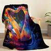 Classic Fashion Instruments Piano Guitar Blanket For Soft Throw Blanket for Picnic Bed Sofa Home Bedroom Cozy Warm Comfortable