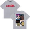 Gorillaz Band Face Arts Graphic Tshirts Unisex Women Clothing Retro Cartoon Short Sleeve T Shirts Fashion Casual Oversized Tshirt