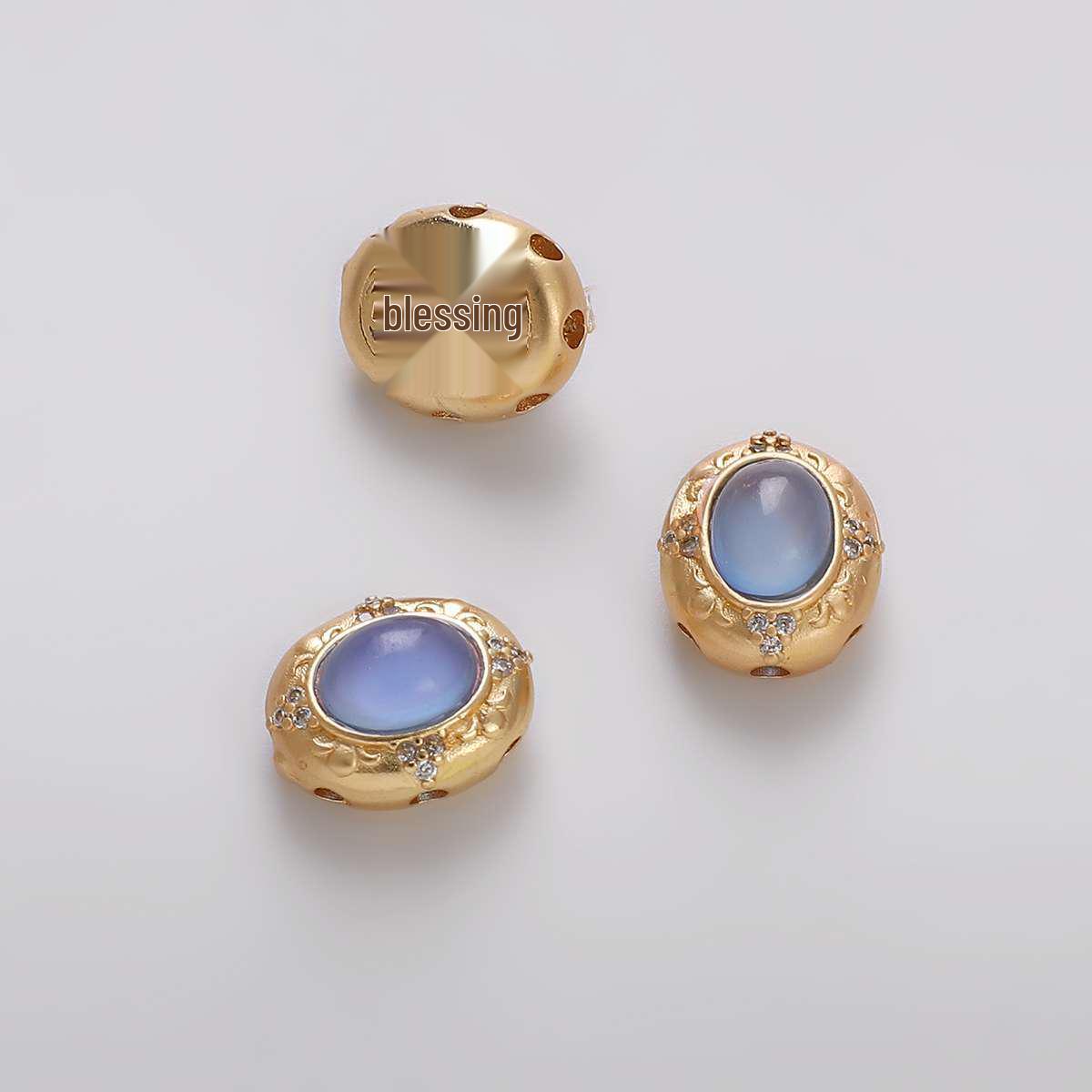 

Медные бусины-разделители ручной работы золотого цвета: Циркон Нефрит Рассыпные Драгоценные Камни для DIY Ожерелий, Браслетов, Ювелирных Изделий и Аксессуаров для Подвесок