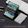 Stainless Steel Anti-Demagnetization Card Holder & Album for Men and Women - Includes Driver's License & Card Slots