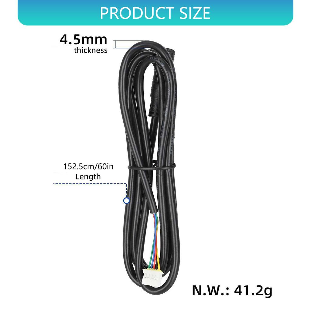 Electromagnetic Shielded Electric Scooter Communication Cable Flexible ABS Construction Enhanced Riding Experience Acces