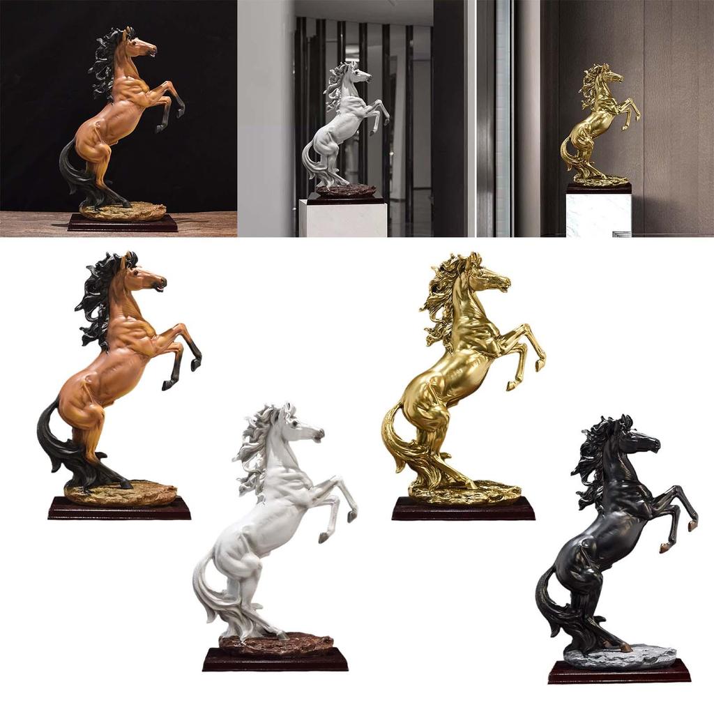 Horse Figurine 18.7''H Contemporary Sculpture for Home And Office Display