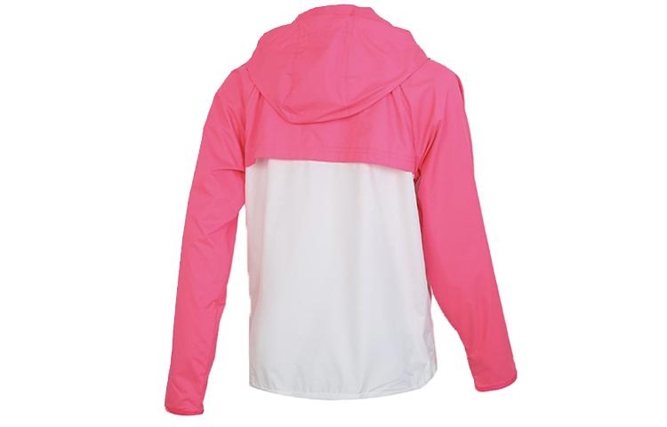 Nike Sport Colorblock Zip-Up Hooded Water-Resistant Jacket White Pink BV3940-639