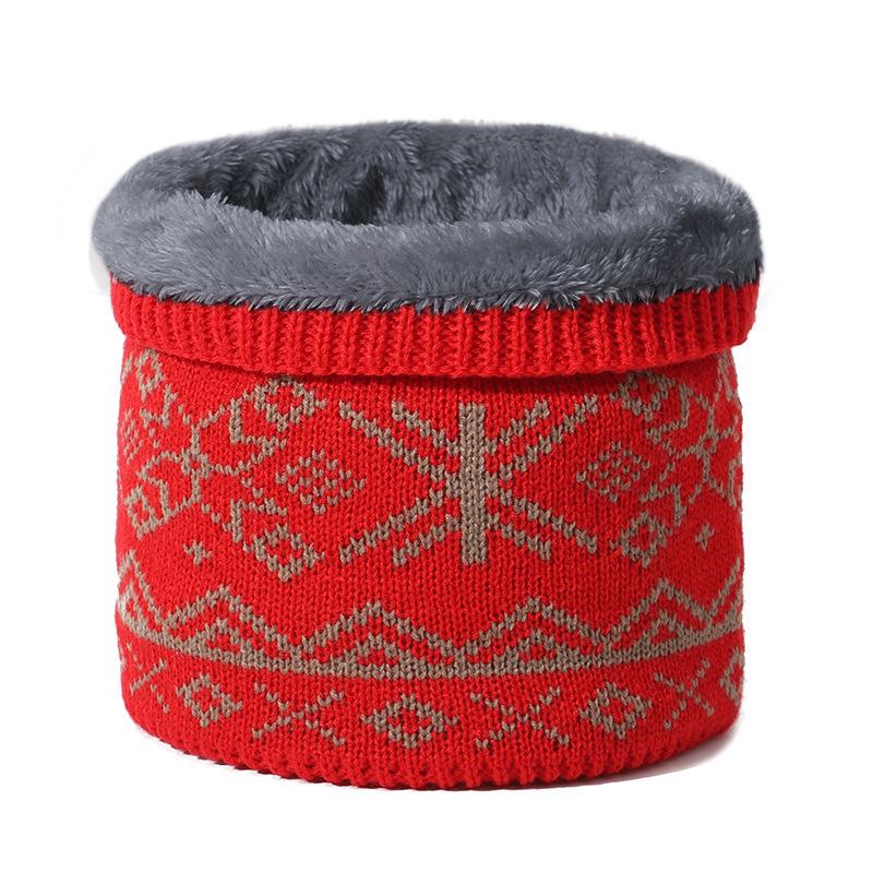 Unisex Thickened Knitted Wool Scarf: Warm, Fashionable Neck Cover for Winter Cycling