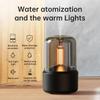 Candlelight Aroma Diffuser Portable 120ml Electric USB Air Humidifier Essential Oil Cool Mist Maker Fogger with LED Night Light