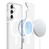 For Samsung Galaxy S25 FE Clear Phone Magnetic Case TPU+Acrylic Back Cover