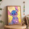 Disney Stitch Flower Painting Kit Home Wall Decor Handmade Gift Art Crafts Canvas DIY Paint By Numbers For Adults Bedroom Room Decor 130
