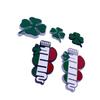 1 PIEZA Pegatina de Estilo Exterior 3D para Coche Accesorio de Emblema para Carrocería de Automóvil para 146 147 155 156 159 Stelvio Giulia Giulietta