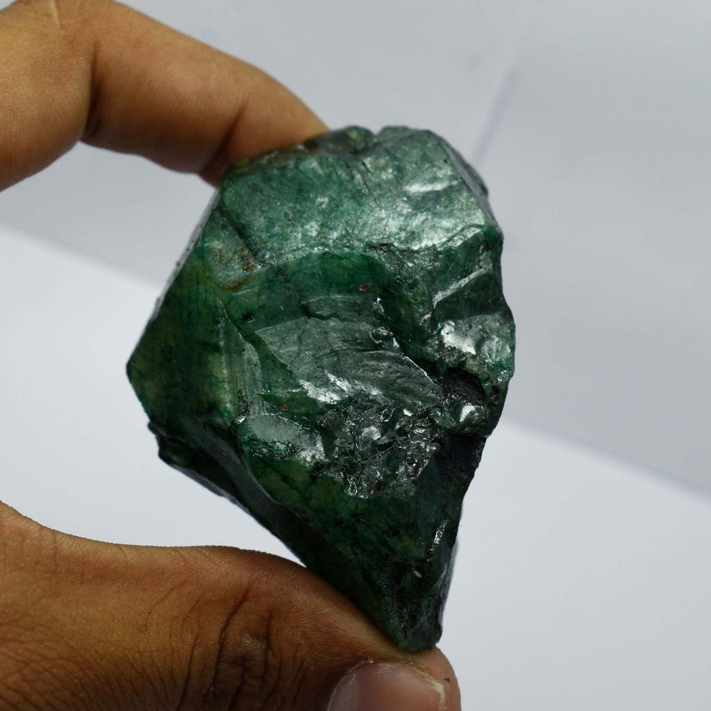 Natural Green Emerald 39ct Rough Top Quality Certified Loose Gemstone
