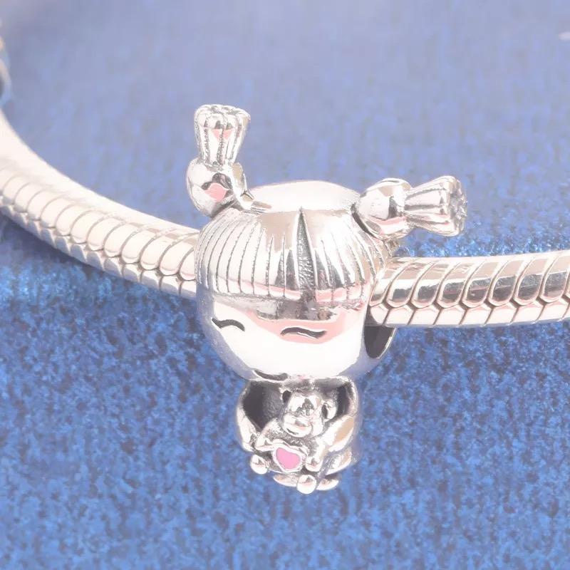 New Original Boys and Girls Red Wine Glass Crown Pendant Bead Fit Pendant Charms Silver 925 Bracelet DIY Women Fashion Jewelry