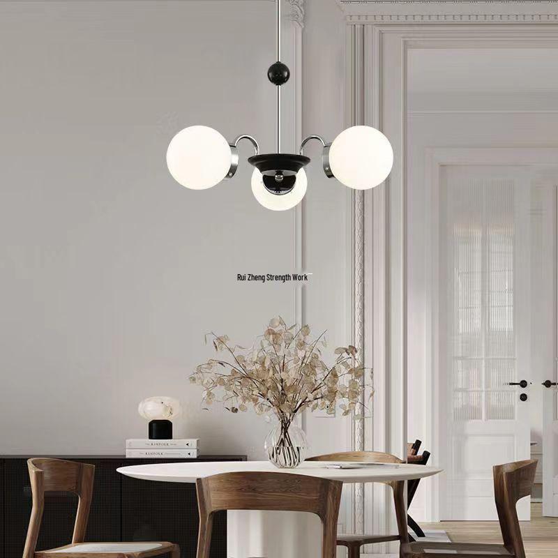 2025 Nordic Wabi-Sabi Chandelier: Mid-Century Bauhaus Style for Living Rooms & Dining Areas