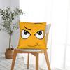 Cartoon Face Meme With Eyes And Eyebrows Pillow Case Retro Trendy Pillow Cover Design Pillowcases For Living Room Chair