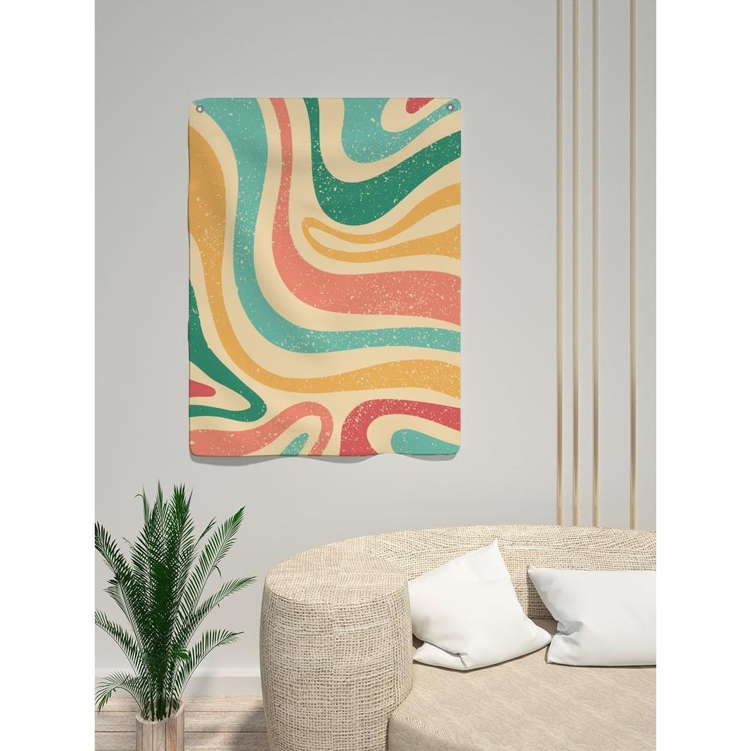 80s retro style tapestry 75x100